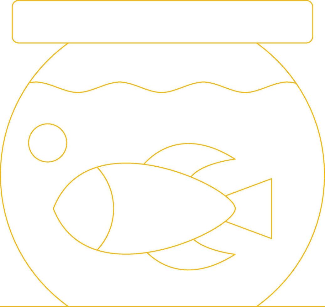 Fish Bowl Creative Icon Design vector