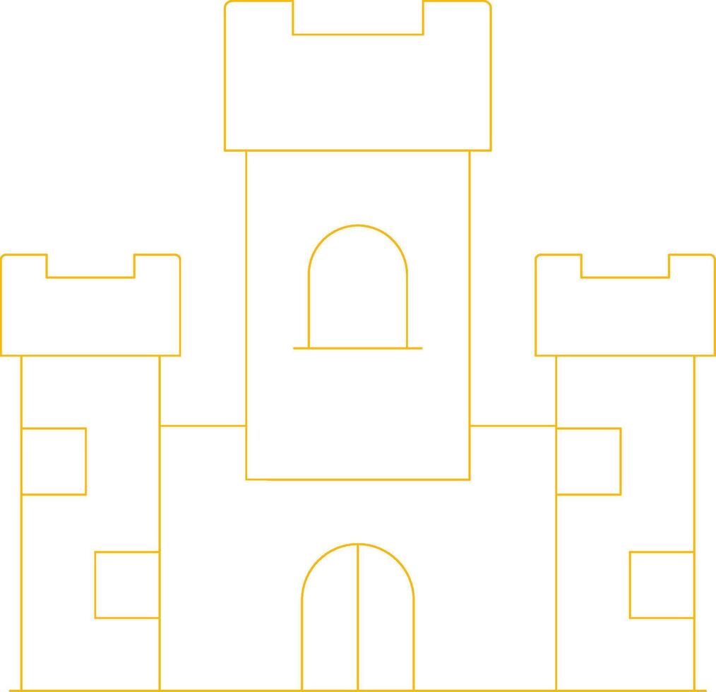 diseño de icono creativo de castillo vector