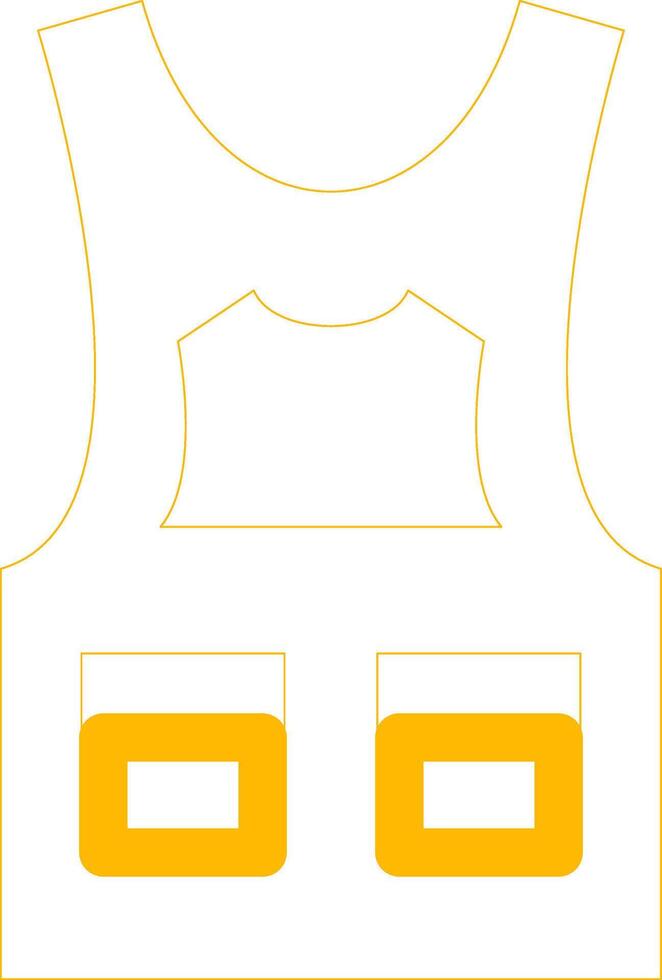 Bulletproof Vest Creative Icon Design vector