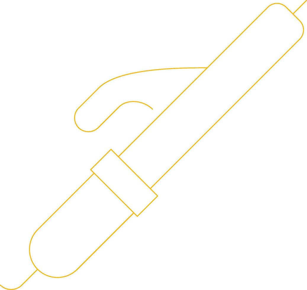 Curling Iron Creative Icon Design vector