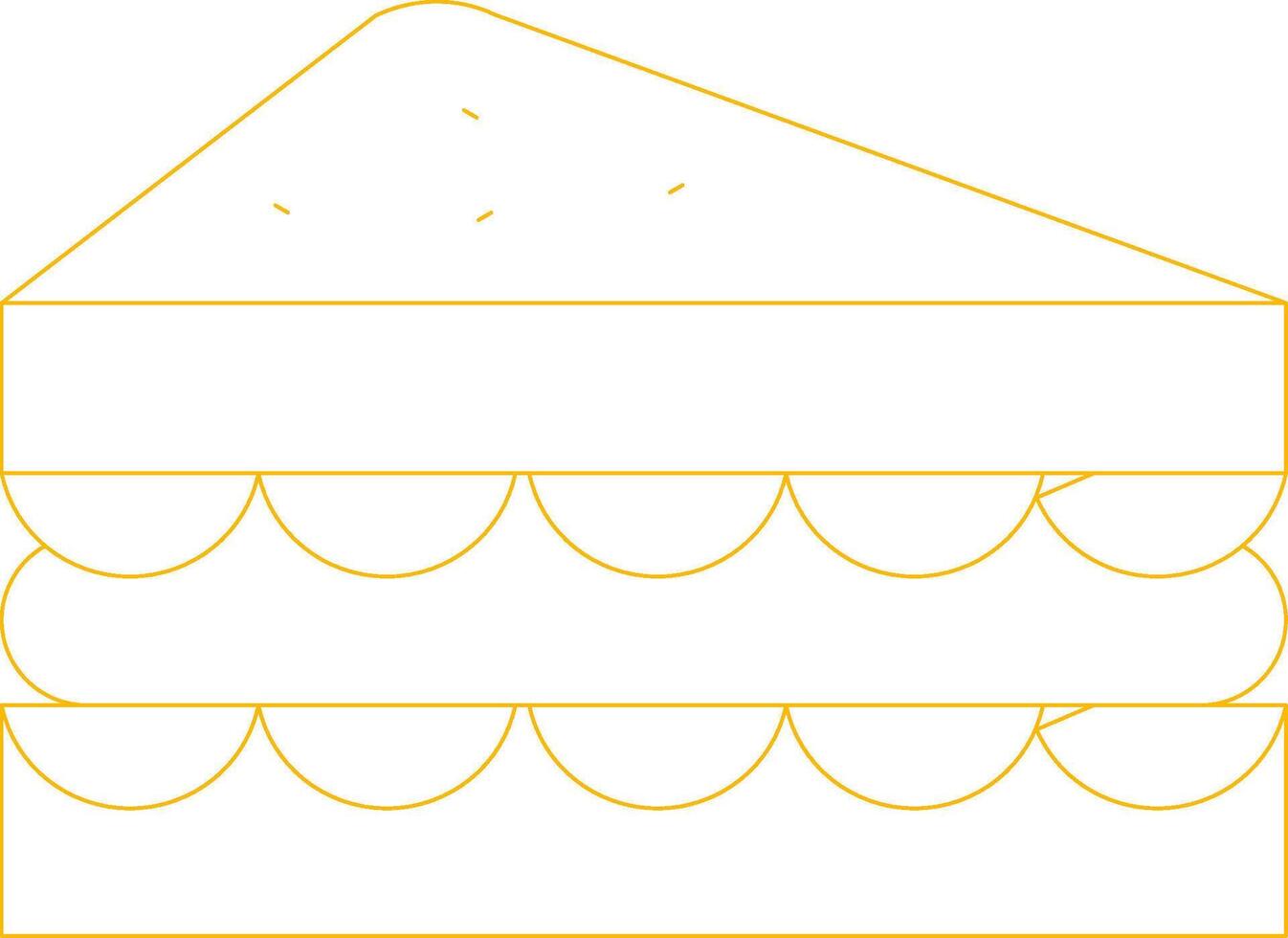 Sandwich Creative Icon Design vector