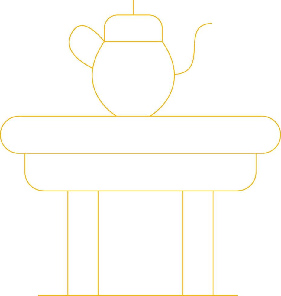 Coffee Table Creative Icon Design vector