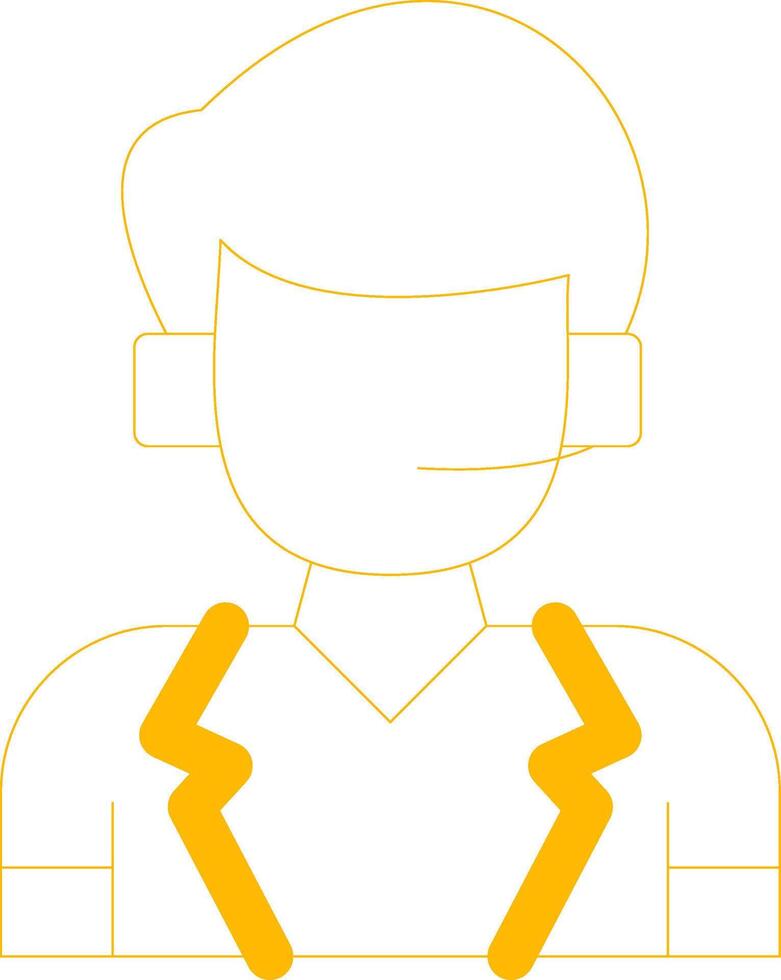 Telephonist Creative Icon Design vector