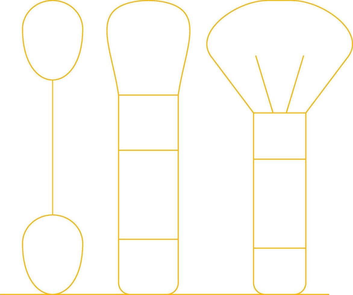 Brushes Creative Icon Design vector