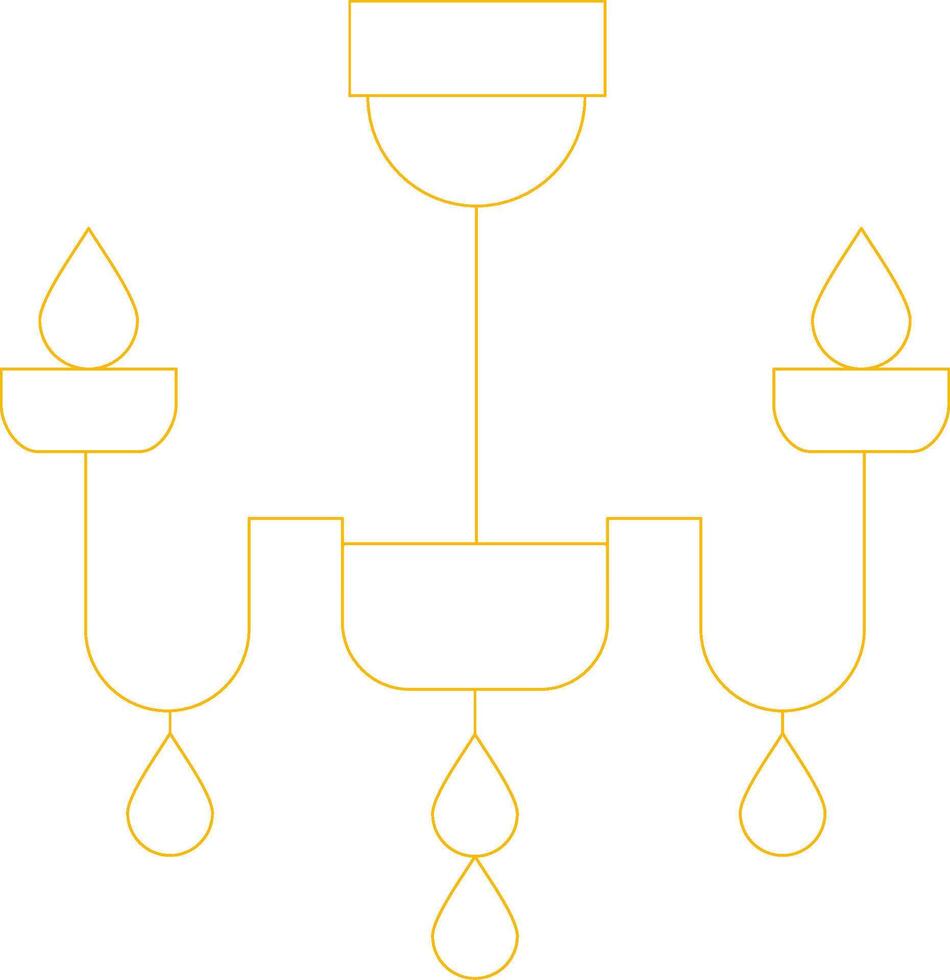 Chandelier Creative Icon Design vector