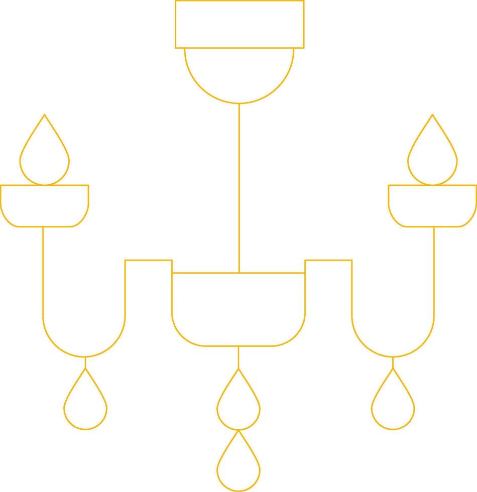 Chandelier Creative Icon Design vector