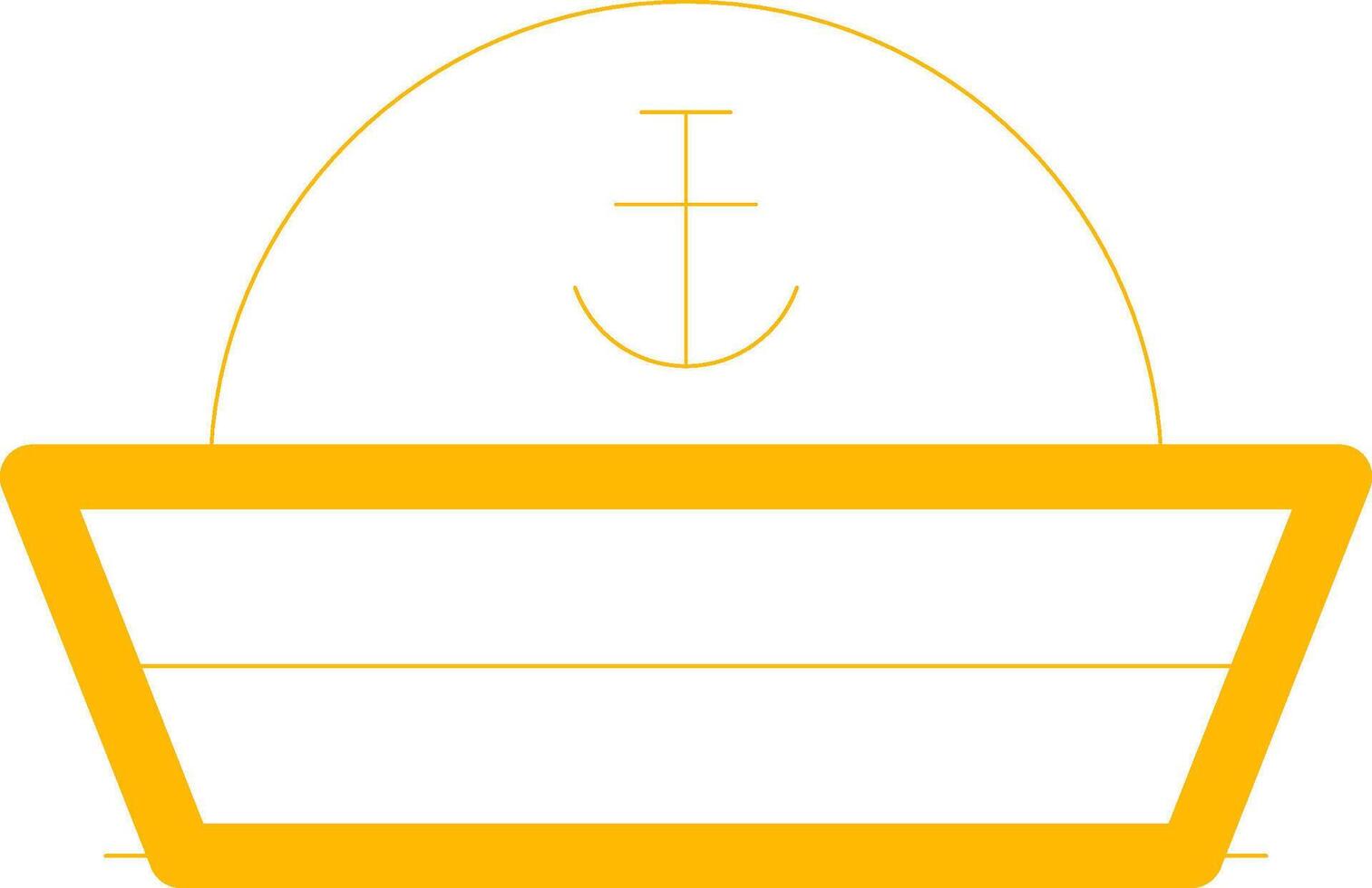 Sailor Hat Creative Icon Design vector