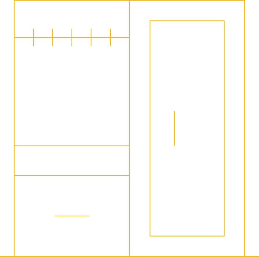 Wardrobe Creative Icon Design vector