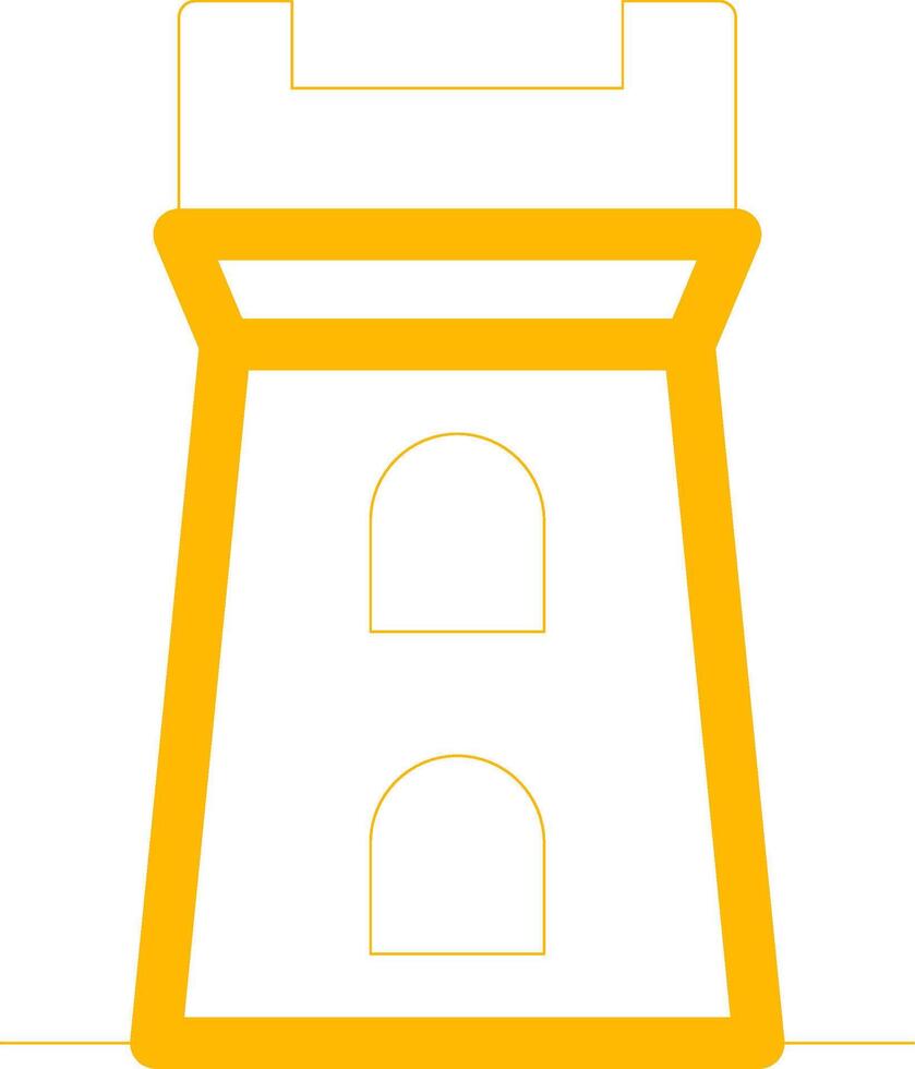 diseño de icono creativo de torre vector