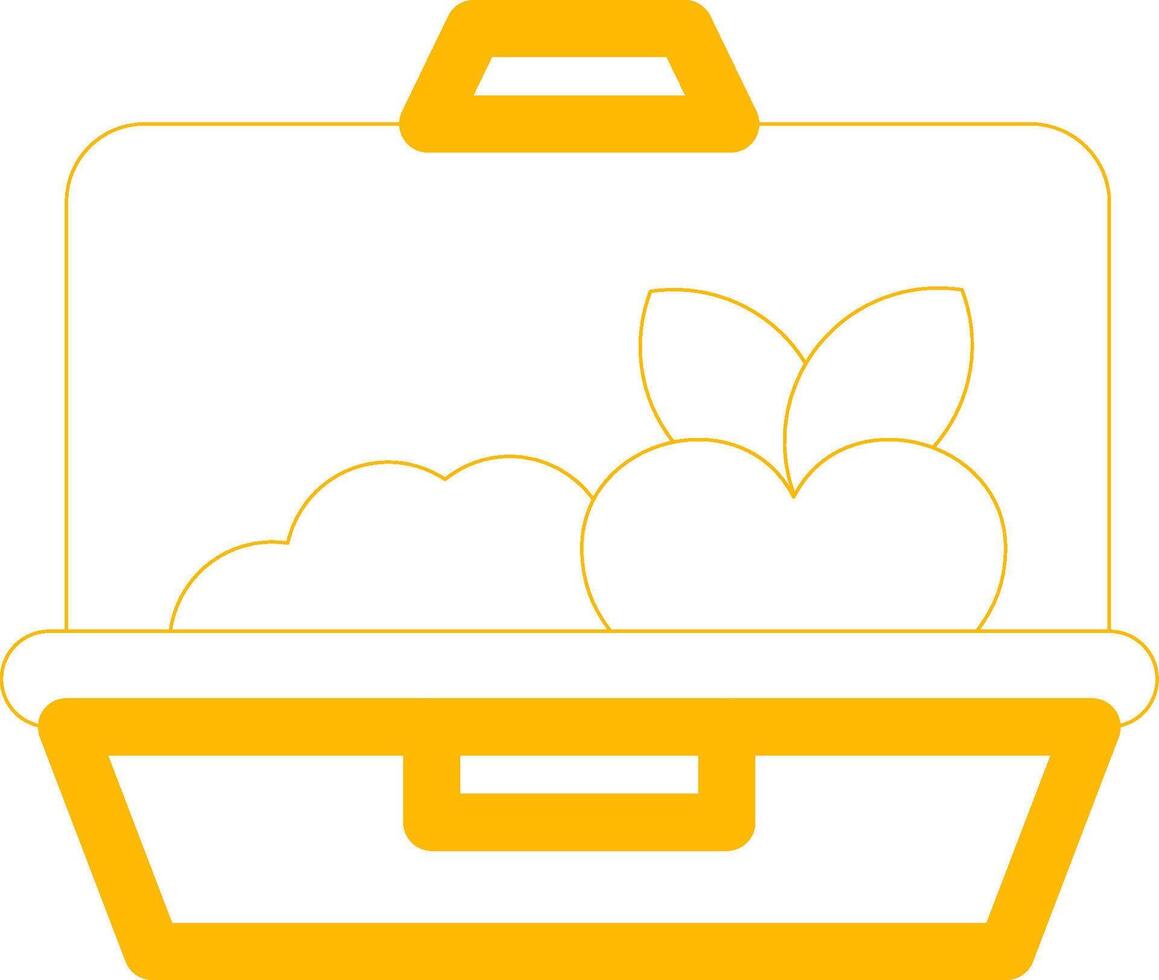 Lunch Box Creative Icon Design vector