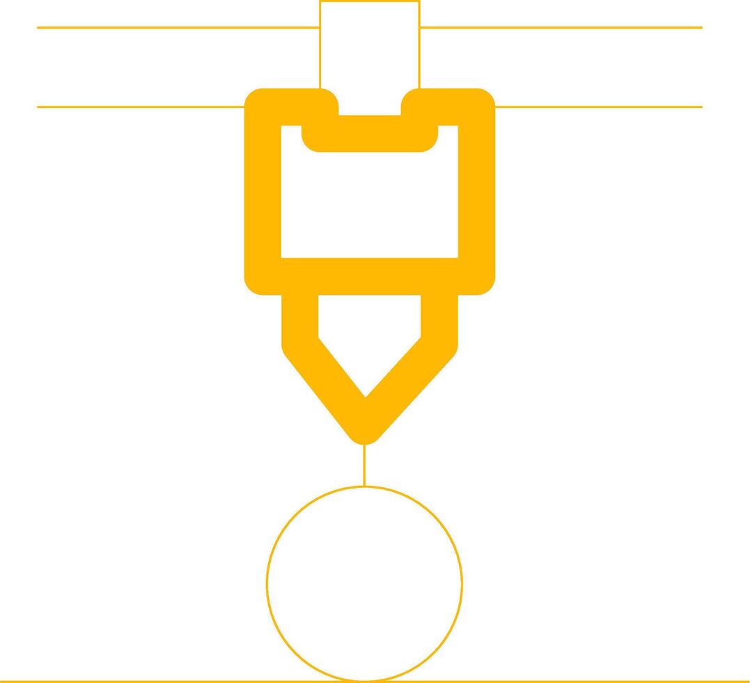 3d Printer Creative Icon Design vector