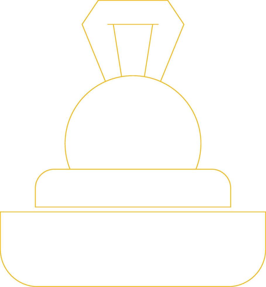 Valentines Ring Creative Icon Design vector