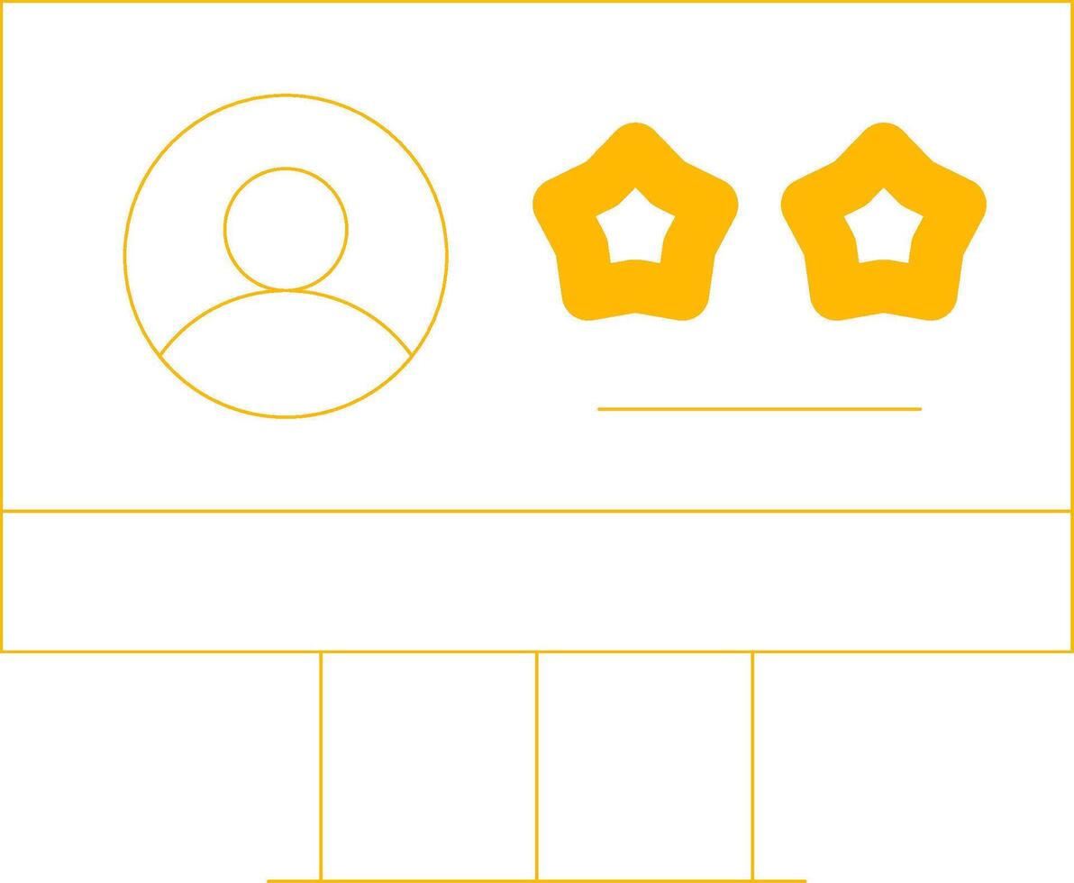 Rating Stars Creative Icon Design vector