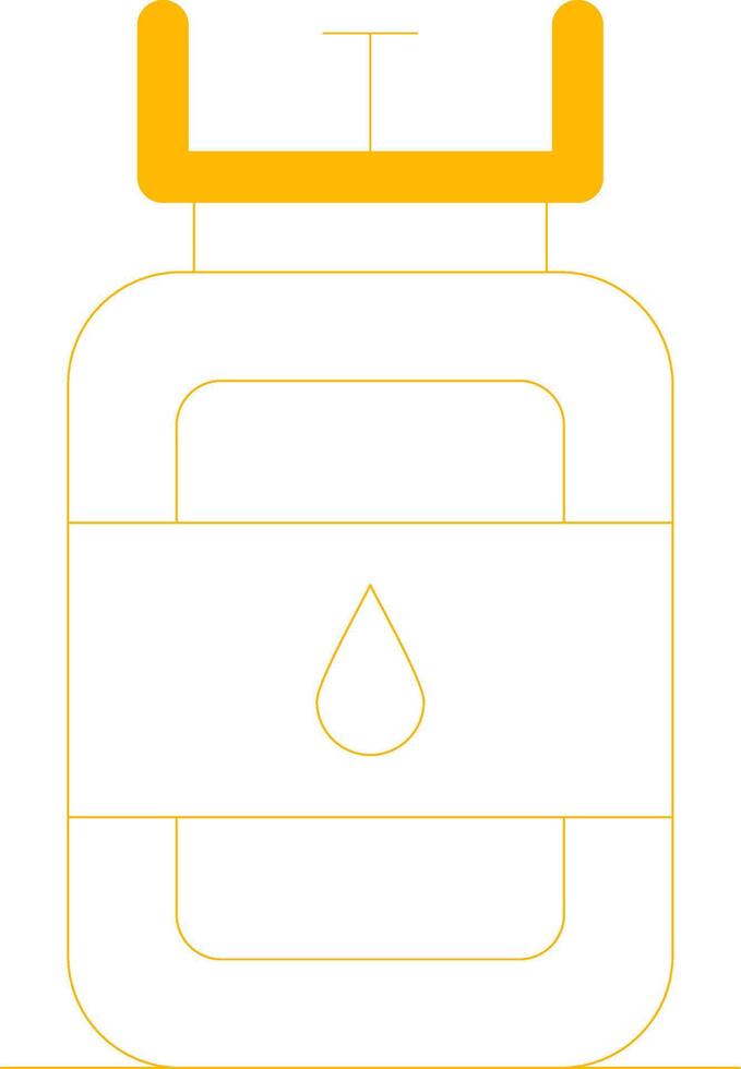 Gas Cylinder Creative Icon Design vector