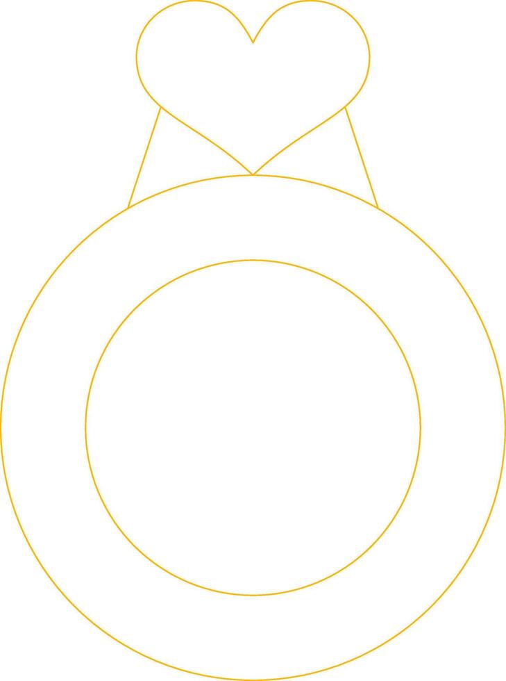 Valentines Ring Creative Icon Design vector