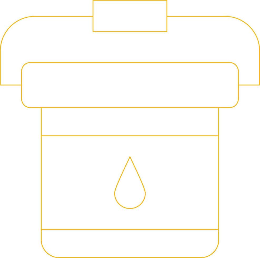 Paint Bucket Creative Icon Design vector
