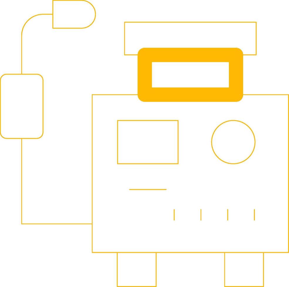 Welding Machine Creative Icon Design vector