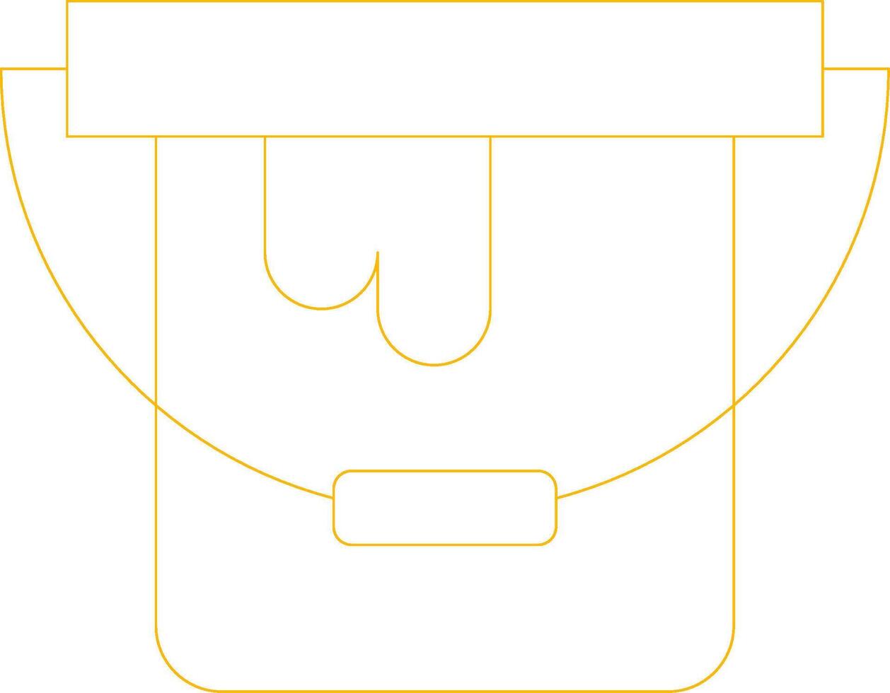 Paint Bucket Creative Icon Design vector