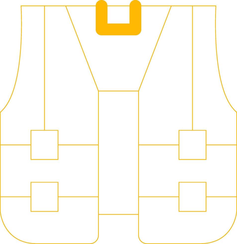 High Visibility Vest Creative Icon Design vector
