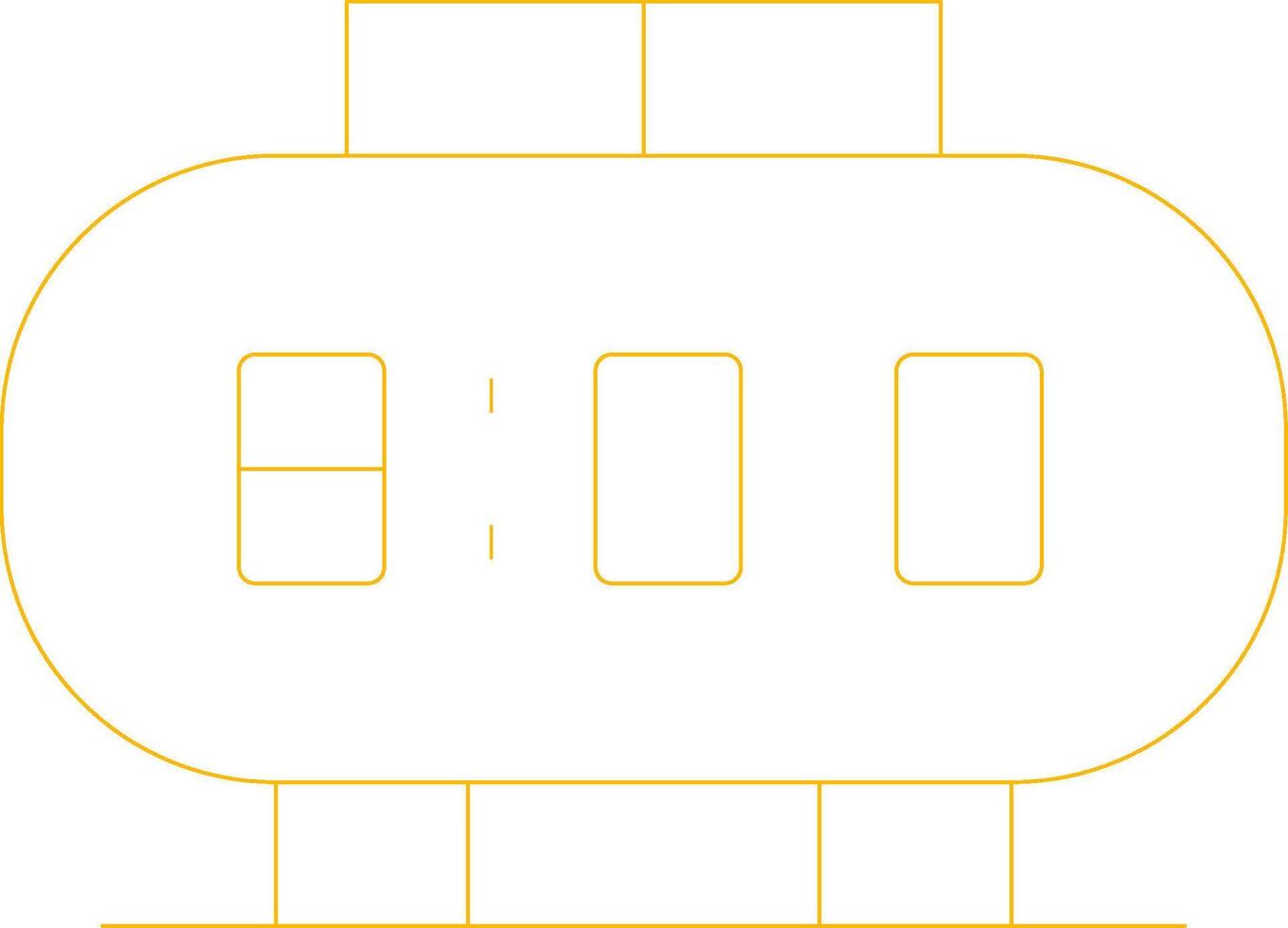 Digital Clock Creative Icon Design vector