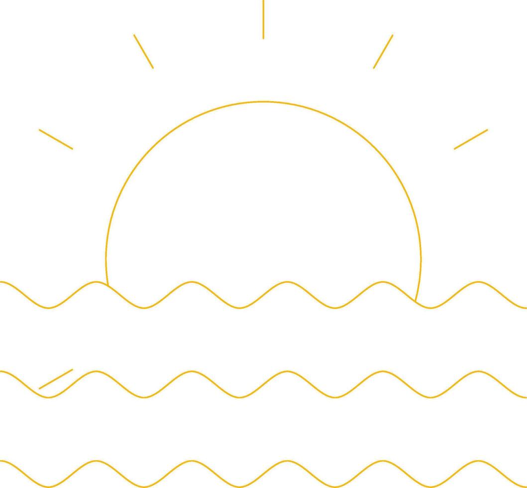 Sunset Creative Icon Design vector