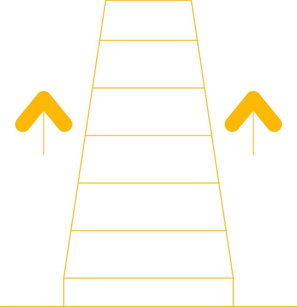 diseño de icono creativo de escalera mecánica vector