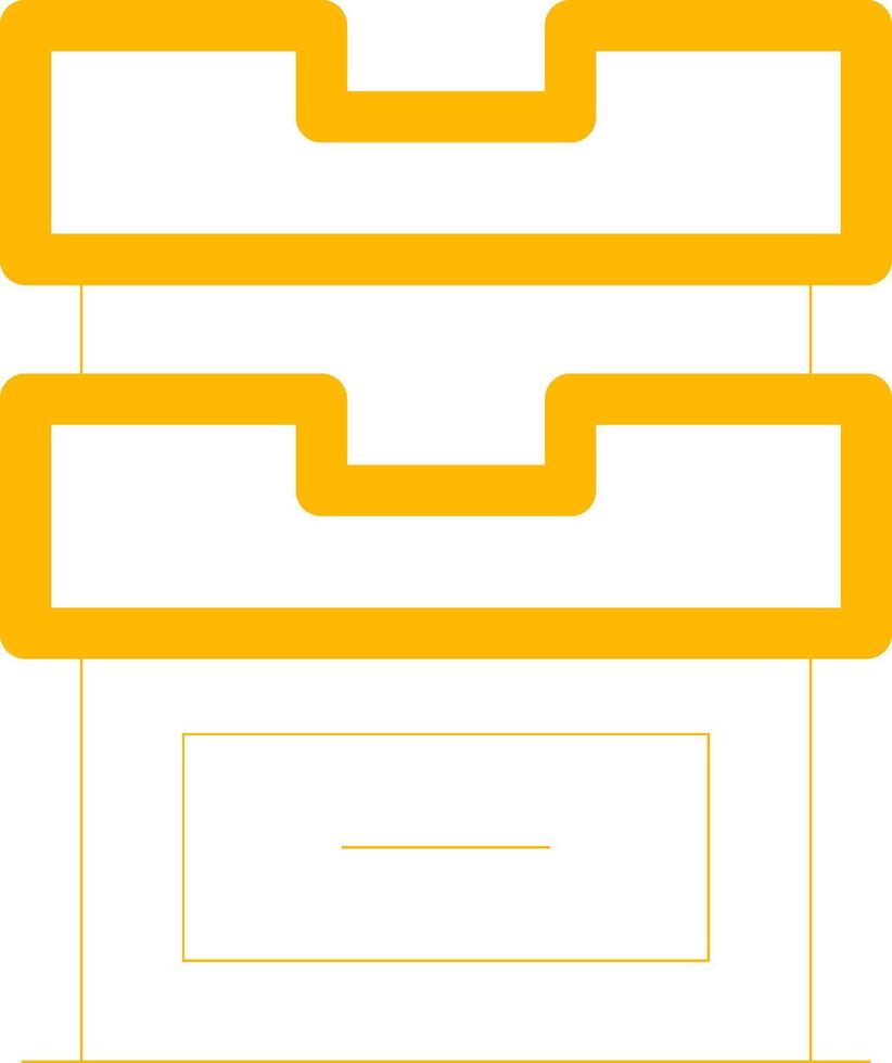 Drawers Creative Icon Design vector