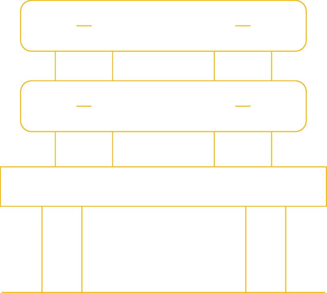 Bench Creative Icon Design vector