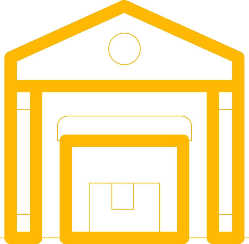 Warehouse Creative Icon Design vector