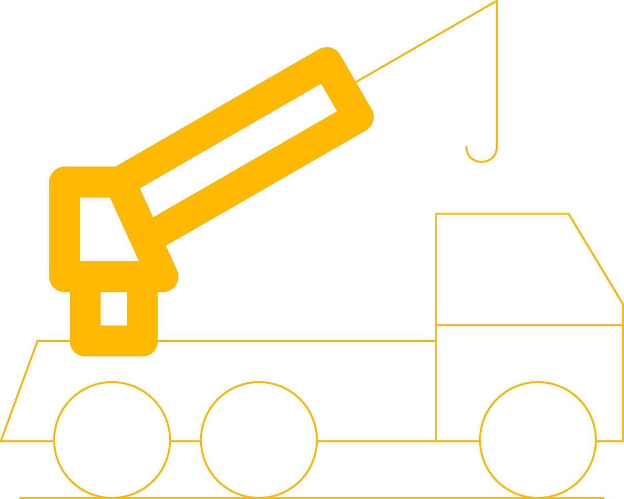 Crane Truck Creative Icon Design vector