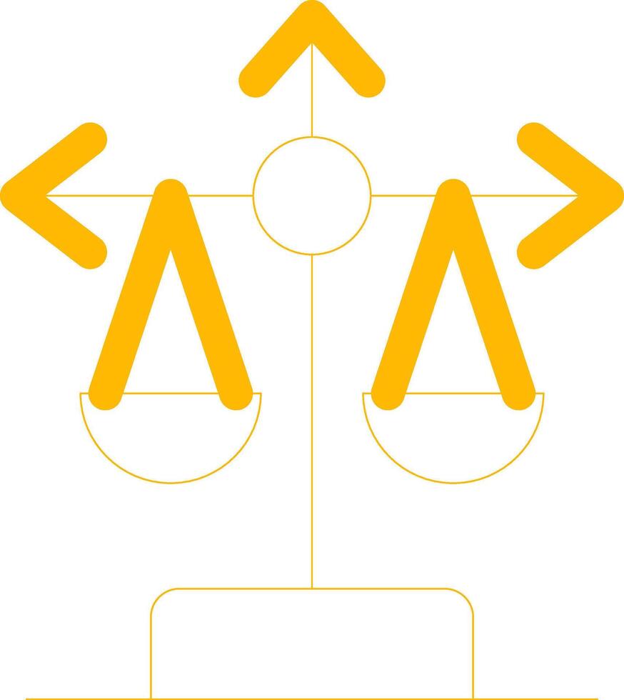 Balance Scale Creative Icon Design vector