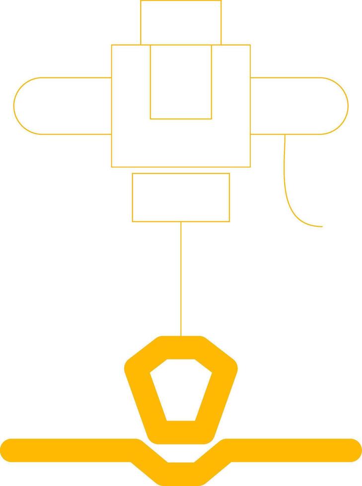 Road Drill Creative Icon Design vector