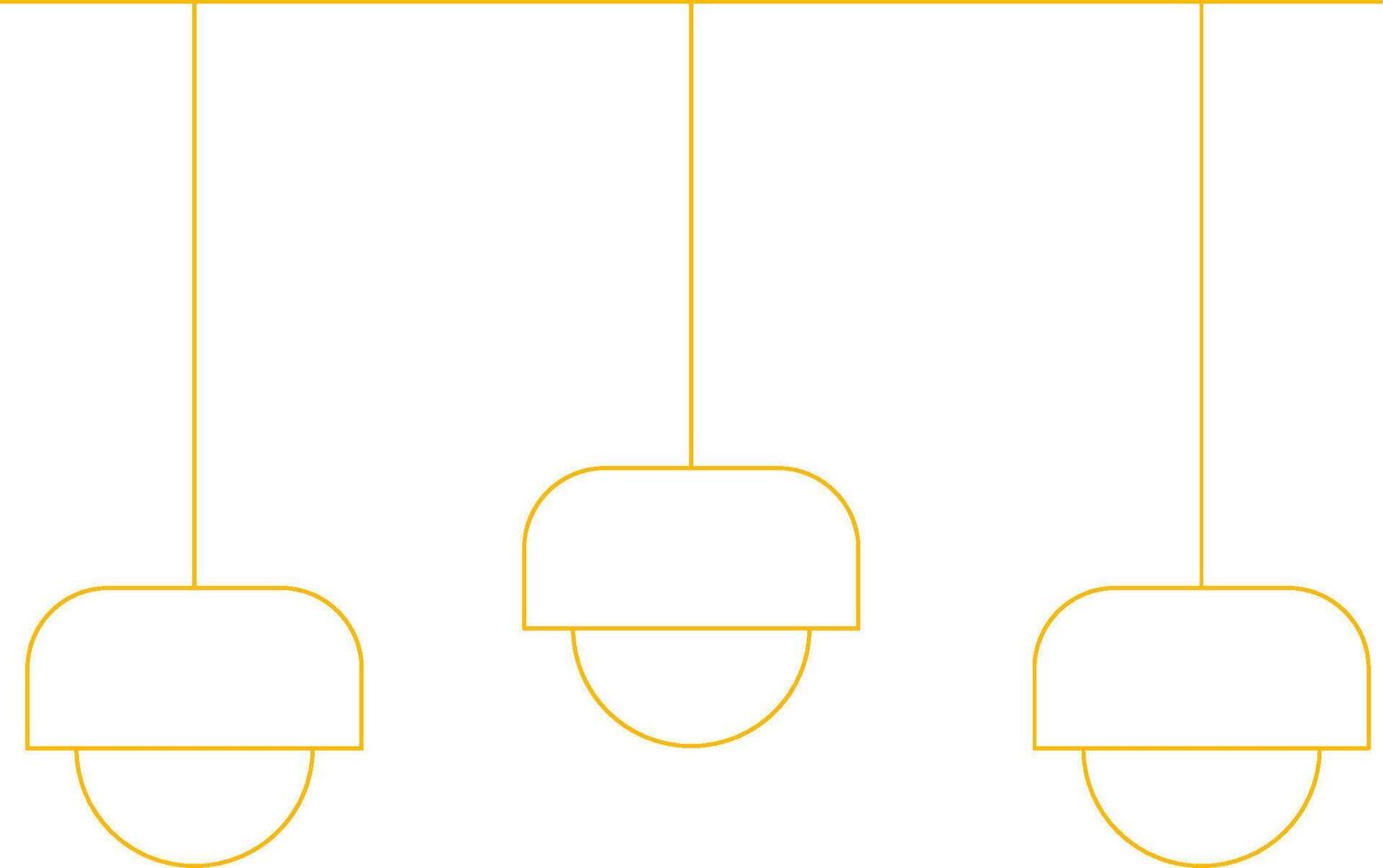 Ceiling Light Creative Icon Design vector