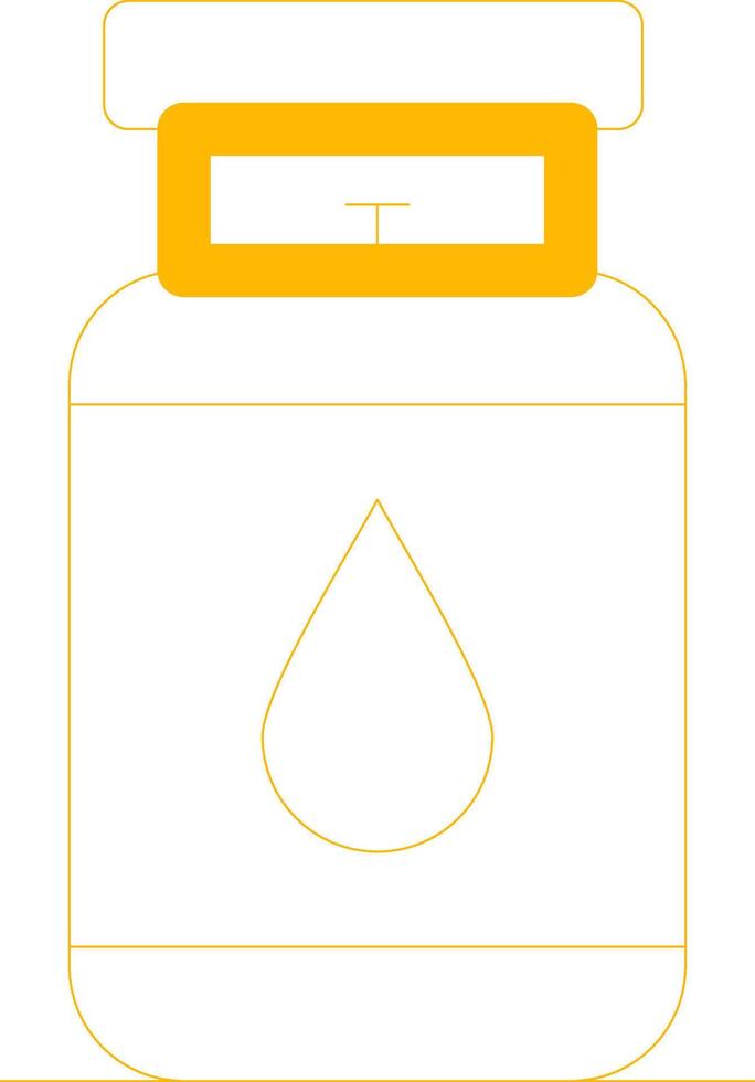Gas Cylinder Creative Icon Design vector