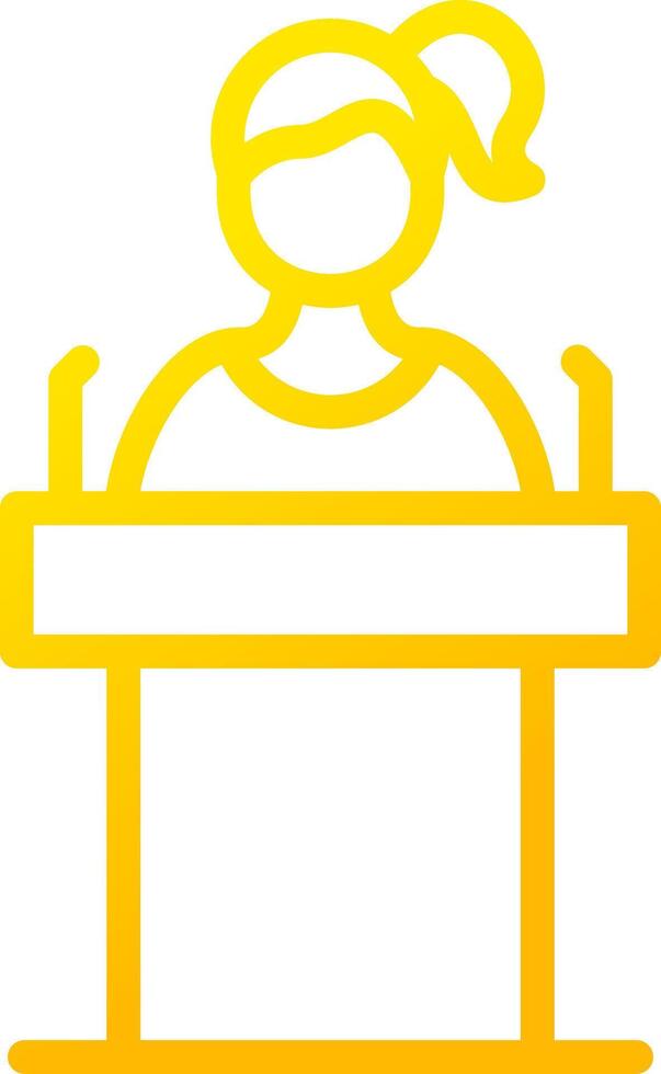 Politician Creative Icon Design vector