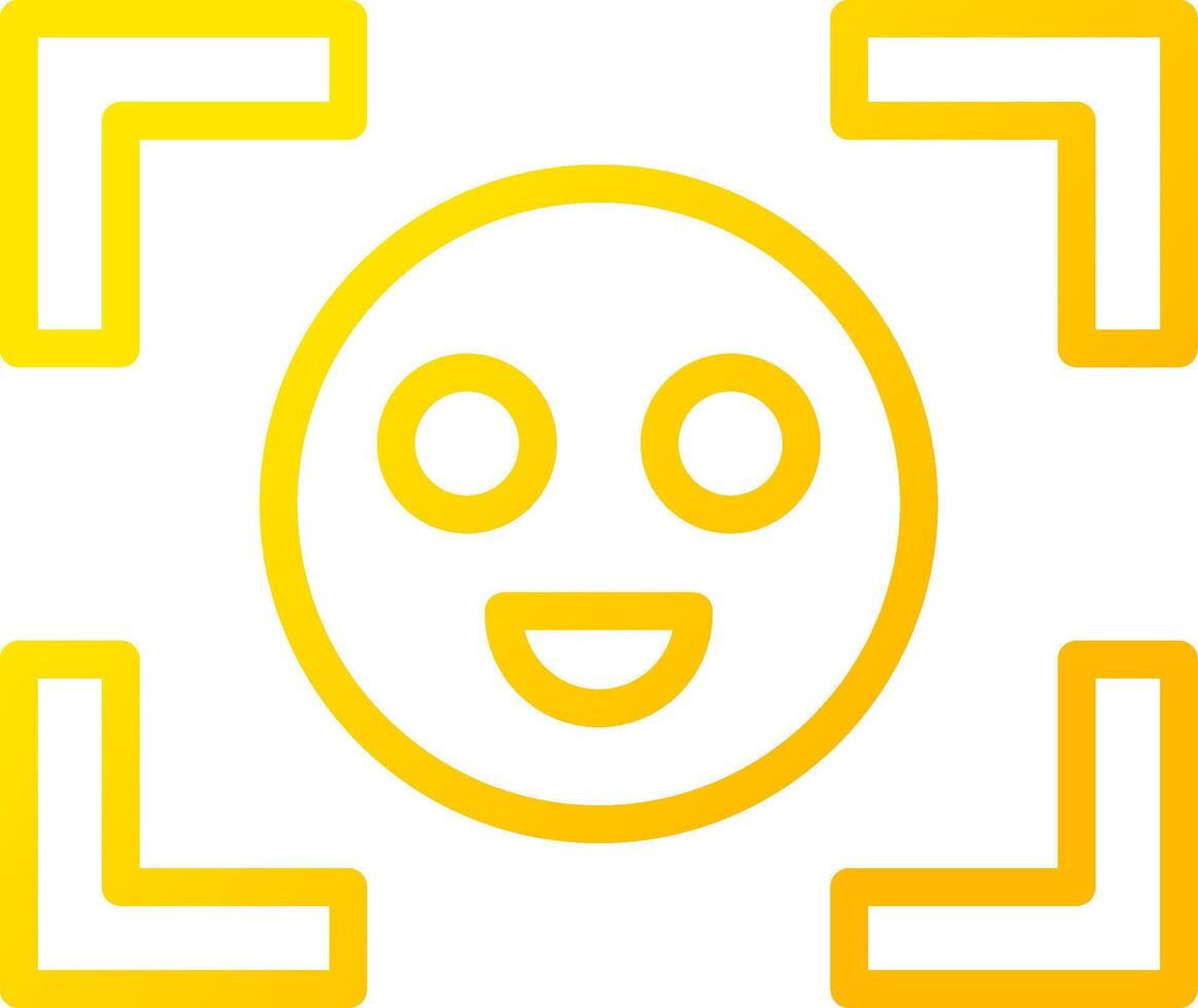 Face Detection Creative Icon Design vector