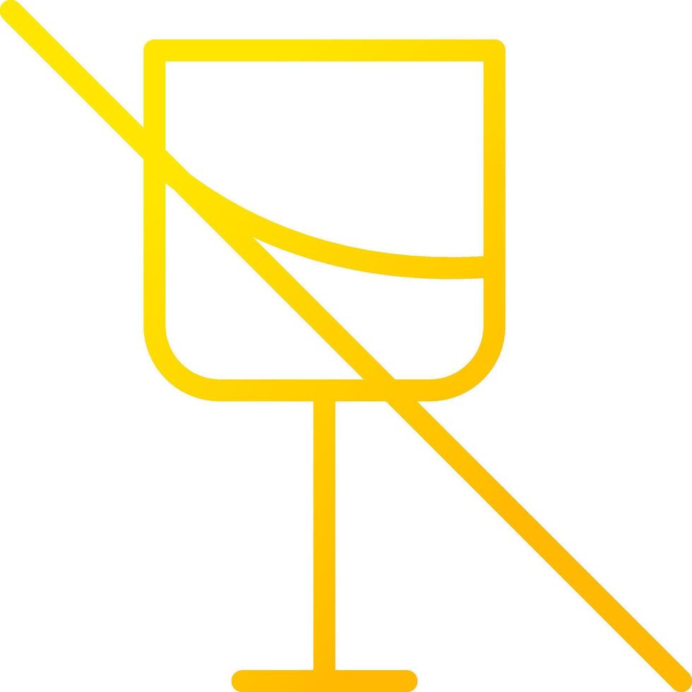 No Wine Creative Icon Design vector