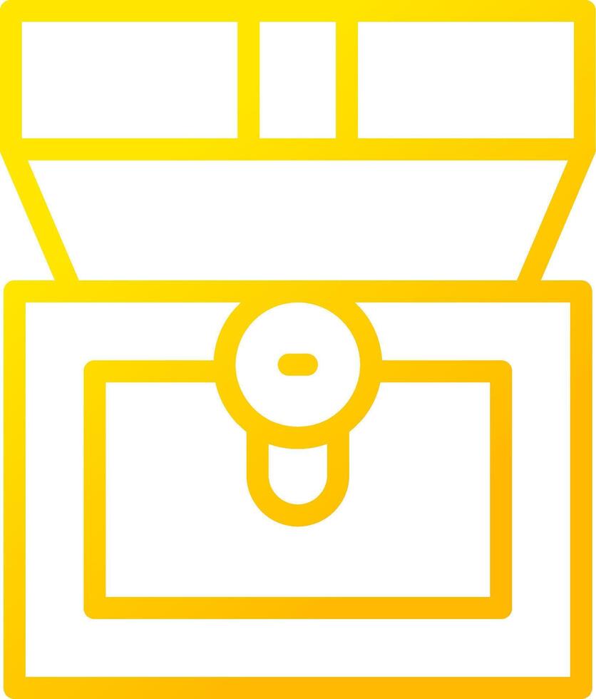 Treasure Chest Creative Icon Design vector