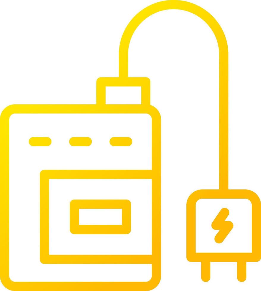 Camera Charger Creative Icon Design vector
