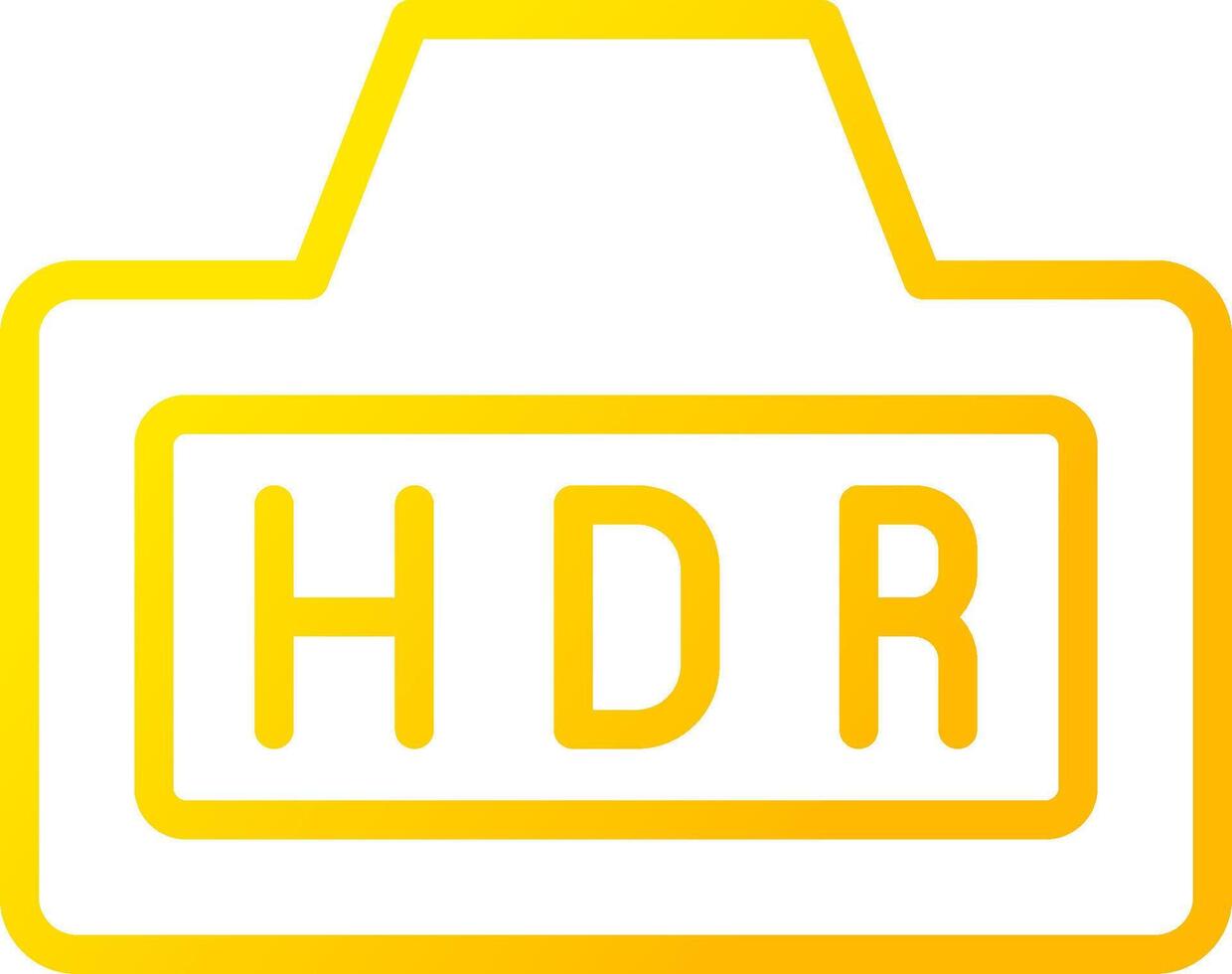 Hdr Creative Icon Design vector