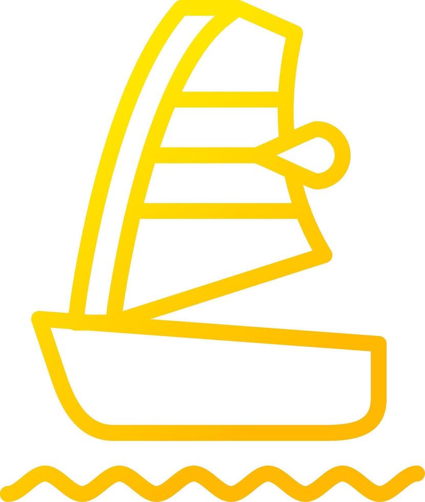 Windsurf Creative Icon Design vector