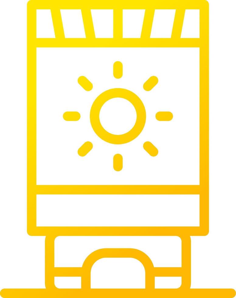 Sun Cream Creative Icon Design vector