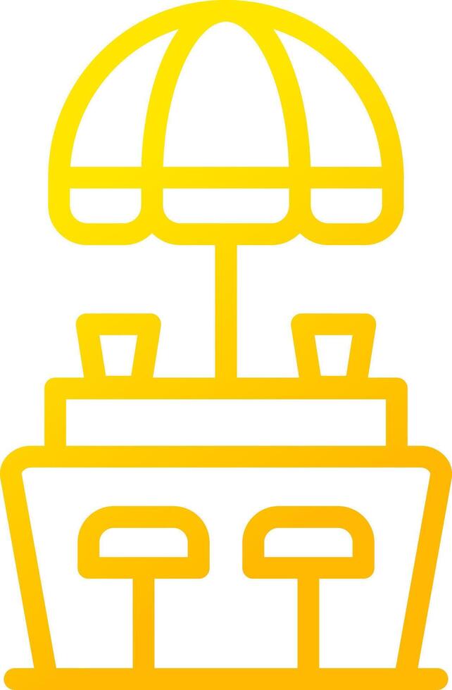Beach Bar Creative Icon Design vector
