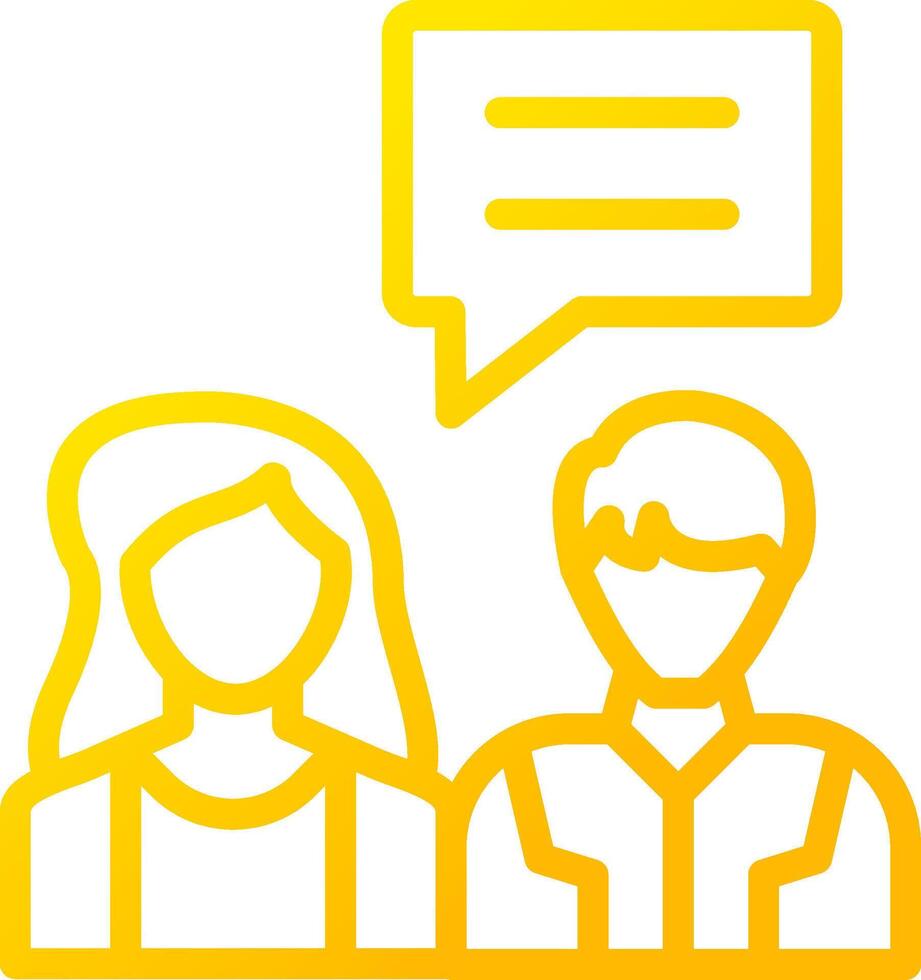 Job Interview Creative Icon Design vector