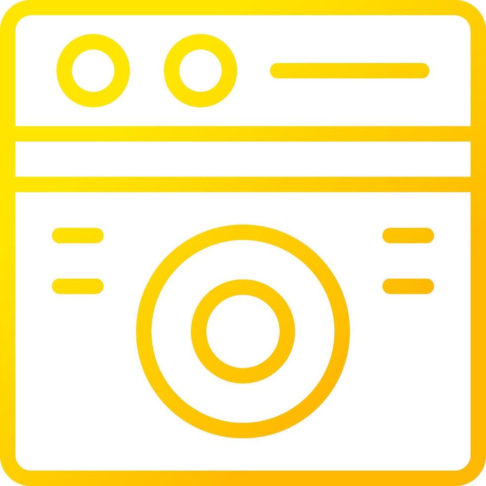 Washing Machine Creative Icon Design vector