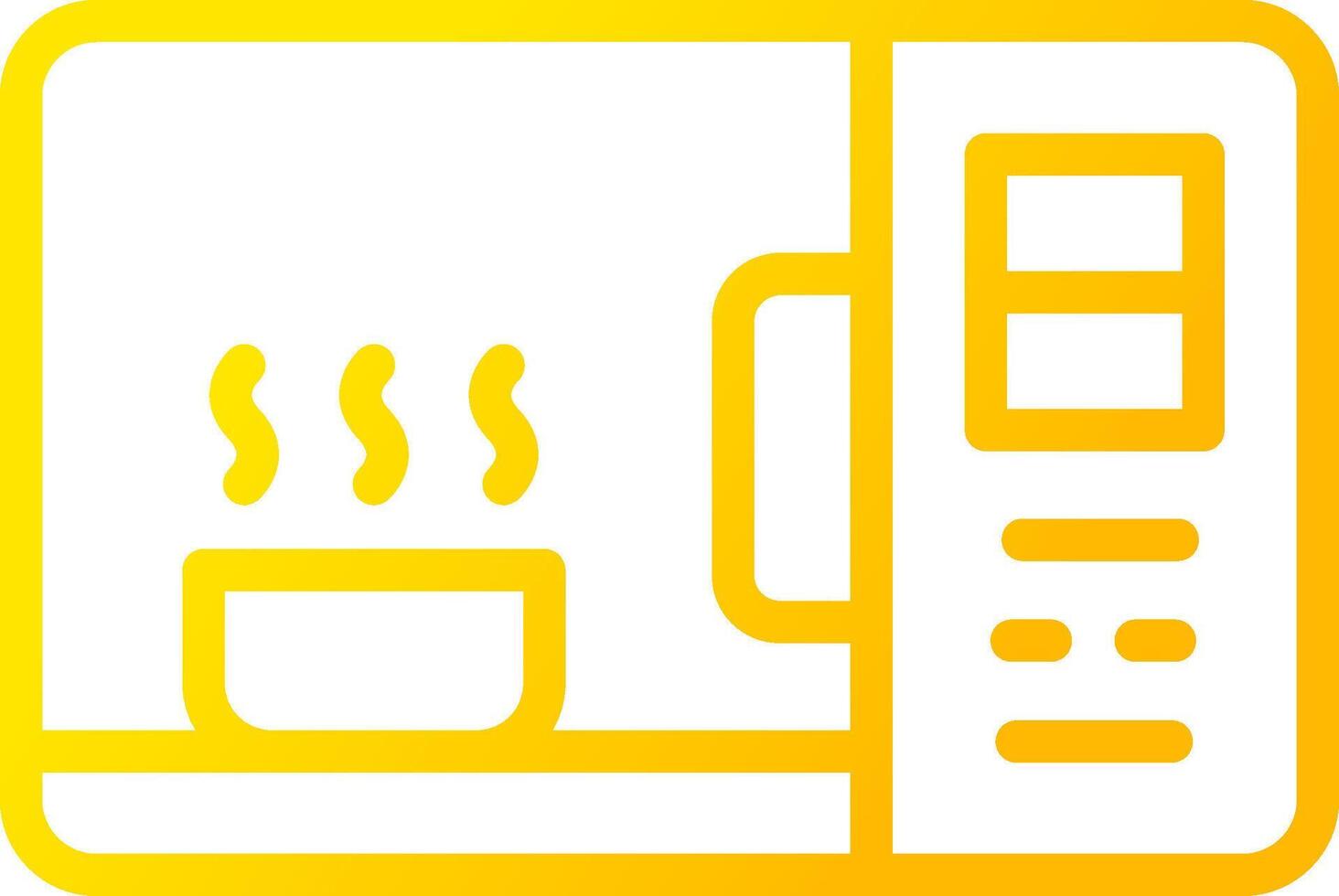 Microwave Creative Icon Design vector