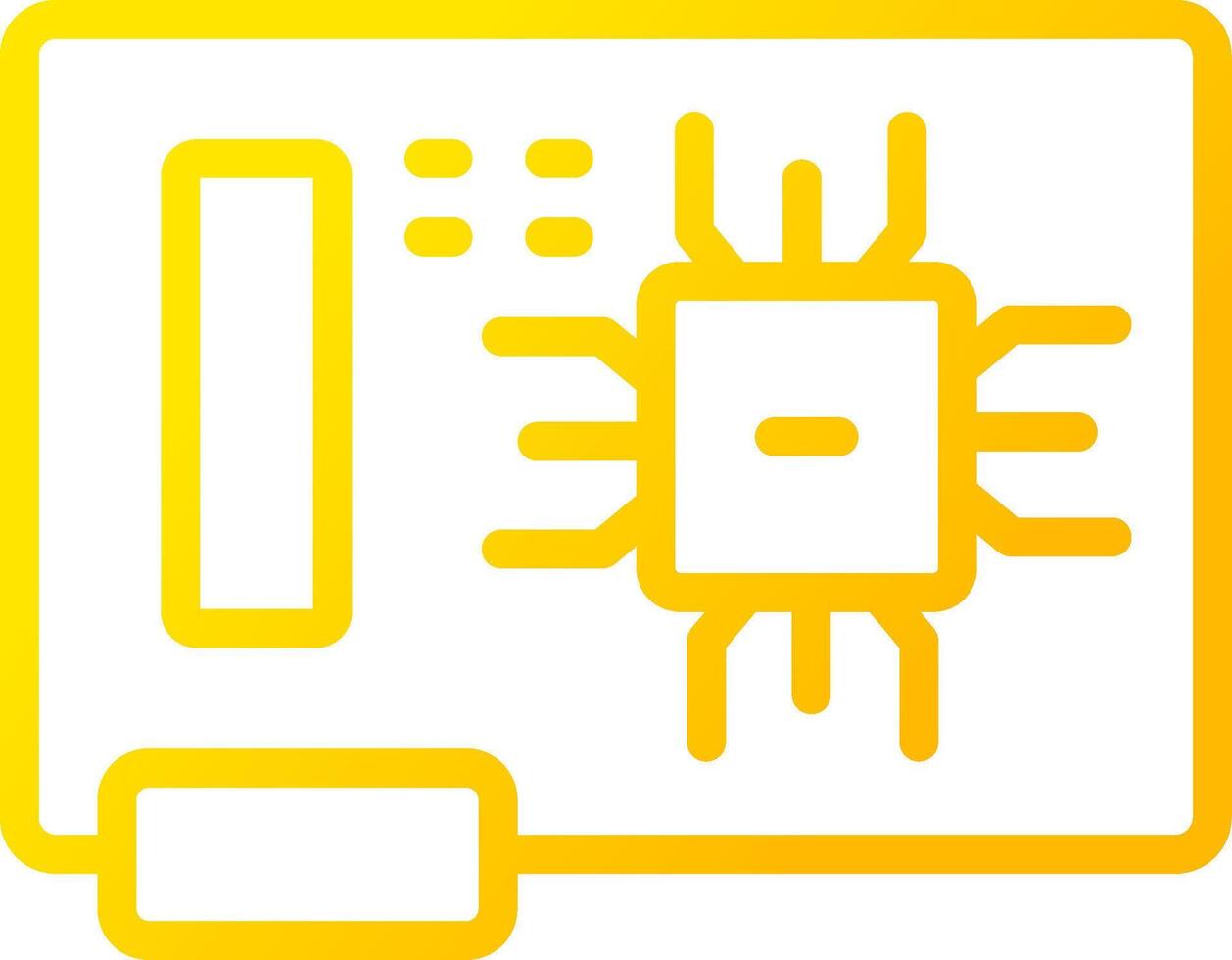 Circuit Board Creative Icon Design vector