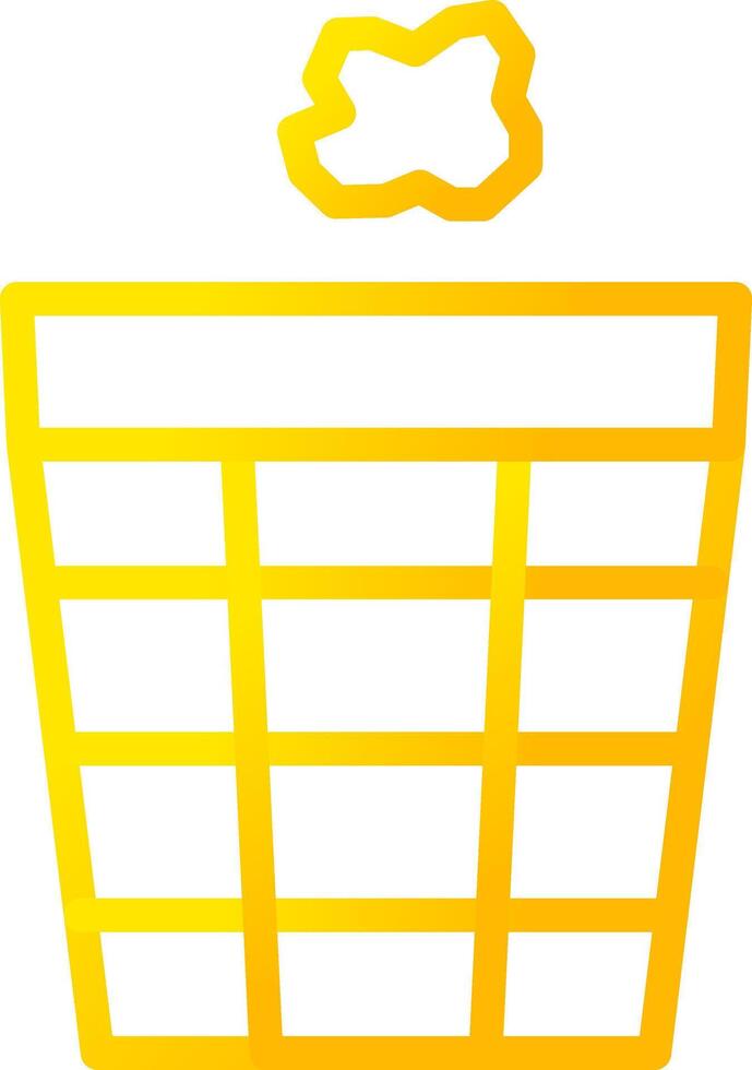 Trash Bin Creative Icon Design vector