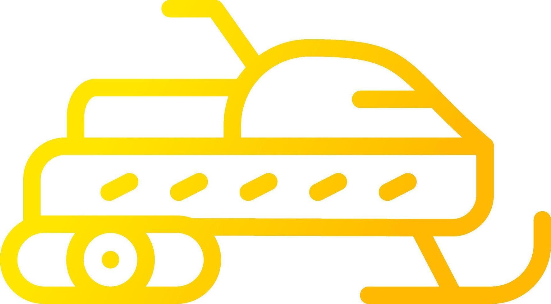 Snowmobile Creative Icon Design vector