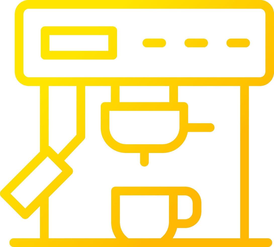 Coffee Machine Creative Icon Design vector